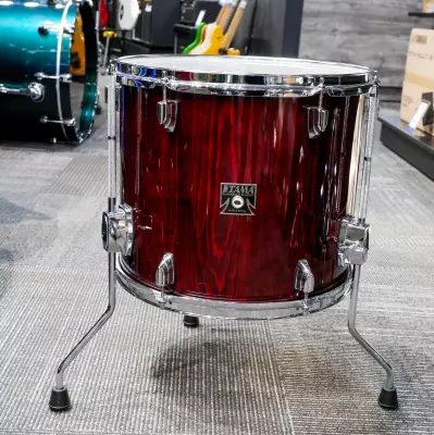 Tama - Superstar Classic Exotic 7-Piece Shell Pack (22,8,10,12,14,16,SD) - Gloss Garnet Lacebark Pine 2